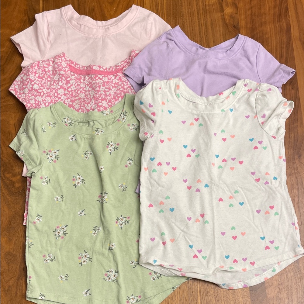 Cat & Jack Kids Short Sleeve Tees - Multi-Color Pack